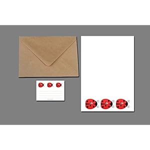 Briefpapier Set / Marienkäfer