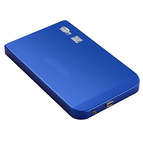Unita 'Festplatte - TOOGOO(R)Ausserhalb Box Gehaeuse fuer 2,5 "SATA HDD Festplatte Hard Drive USB 3.0 Kompatibel mit Windows 2000 / Windows Me / Windows 98 / XP / Vista / 7/8, Mac OS 9.1 / 10.8 -. Blau