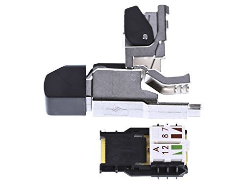 Telegärtner J00026A2000 RJ45-Steckverbinder MFP8 T568 A ISO/IEC Cat.6A (4 Stecker + 1 Cutter) - 3
