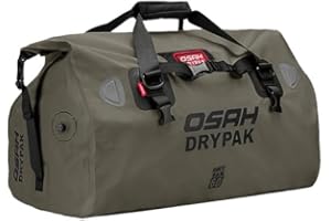 Greanthour Sacchetto asciutto moto-Borse da sella impermeabili per motociclette e bagagli con chiusura a rullo，Grande Spazio di Immagazzinaggio，Escursionismo, Ciclismo, Viaggio(Verde giungla, 60L)