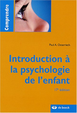couverture de : Introduction &agrave; la psychologie de l'enfant