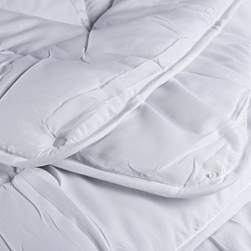 Premium Vierjahreszeiten Steppbett XXL Steppdecke Allergiker Microfaser 200 x 200 cm Sommersteppbett ca. 600g Füllung, Standardsteppbett ca. 900g Füllung zusammen 1500g - 4
