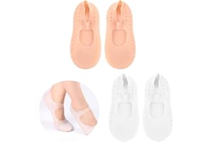 LANKOER 2 Pairs Moisturizing Socks Gel Exfoliating Silicone Socks Protect Foot Care Tools for Women and Men