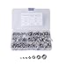 Produktbild B Blesiya 175 stücke M3 M-4 M5 M6 M8 M10 M12 Sechskantflansch Muttern Sortiment Kit-304 Edelstahl