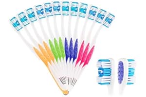 12 brosses à dents 4 couleurs - Adultes - Poils durs [Newgen Medicals]