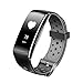 Produktbild ToGames Intelligente Schwarz-Weiß-Bildschirm Bildschirm Armband Herzfrequenz-Schrittzähler Wasserdicht haltbar für Android IOS