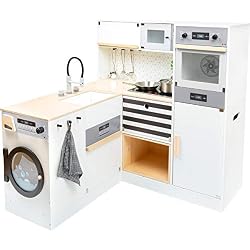 Small Foot-11464 Enfant XL, en Bois, Cuisine multifonctionnelle, Jeu de rôle, système de Module Jouets, 11464, Multicolore