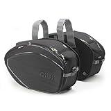 maletas laterales moto givi Volumen 28-35 Litros Givi EA100B Easy Bag - Alforja de 28-35 Litros, Carga Máxima 5 Kg por Bolso, Negro, 2 Unidades