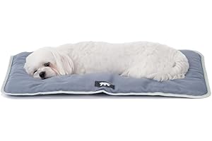 Ferplast Cuccia Cane e Gatto Antigraffio e Impermeabile, Tessuto Tecnico Resistente Tech, JOLLY Taglia Piccola, Materassino Lavabile a Mano a 30°, 57 x 38 x 3,5 cm, Grigio