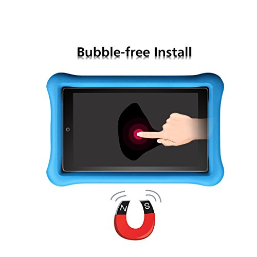 VIFLYKOO Fire Kids Edition Panzerglas Schutzfolie(8 Zoll), Härtegrad 9H superdünn kratzfest HD Klar Ballistic gehärtetem Glas Displayschutzfolie für Fire Kids Edition 2017 8 Zoll - 3
