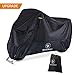 Produktbild Motorrad Abdeckung, 210D Oxford Stoff wasserdicht Sun Staub Regen Motorrad Abdeckungen UV-Schutz Indoor Outdoor mit Gummizug Saum Sicherheit Schnalle Lock-Löcher Lagerung Tragetasche XXL