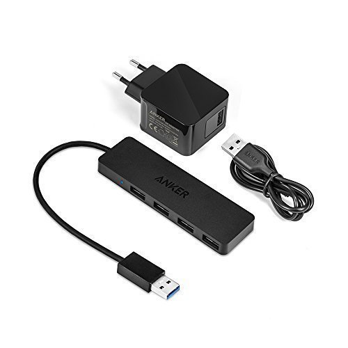 Anker Ultra Slim 4 Port USB 3.0 Hub inkl.10W USB Ladegerät, Datenhub für Apple Macbook, Macbook Pro, iMac, Notebook, Windows Laptops und Ultrabooks usw. (Schwarz) - 6