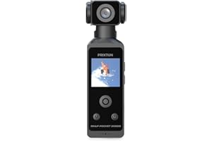 PRIXTON Cámara Vlogging Snap Pocket DC600, WiFi, App Móvil, Pantalla Táctil 1.3" Giratoria 270º, Resolución 5K y 50MP, Estabilización Avanzada EIS, Carcasa Sumergible 30 metros, Tarjeta SD hasta 256GB