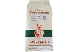 KNAUS GMBH Weizenmehl Type 1050 + 20% Roggenmehl Mischmehl Brotmehl in Bäckerqualität (2,5 kg)