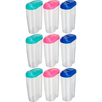 Kigima Vorratsdose, Schüttdose 1200ml, 9er-Set für Trockenvorrat Blau