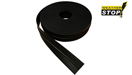 Joint d'étanchéité latéral pour porte de garage WS016-05 - 5 m - Noir - Weather Stop