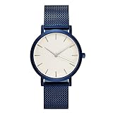 Herren Damen Klassisch Simulation Metall Mesh Uhren Luxus Geschäft Freizeit Quarz Armbanduhr Groveerble