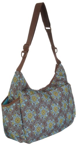 Imagen 2 de Okiedog 60028 Gala Messenger - Bolso bandolera para pañales y cambiador, color marrón y turquesa