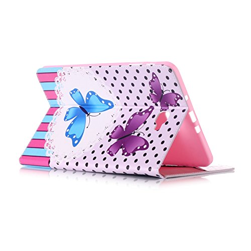 Romtronic Cute Colorful Flip Tasche PU Leder Abdeckung Stand Schutzhülle für Samsung Galaxy Tab A6 10.1 Pouces SM-T580 / SM-T585 + 1 x Schwarz Stylus (Design 02) - 5