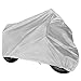 Produktbild Wasserdichte Motorradabdeckung, doppelter atmungsaktiver Polyester, UV-beständig, waschbar, schnell trocken, Fade Proof, passend für Harley Davison, Yamaha, BMW, Honda und andere Motoren (M, Silber)