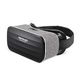 HAMSWAN 3D VR Gafas de Realidad Virtual VR Glasses Peso 238g Visión de Videos Panorámicos de 360 Grados Películas 3D/Jugar Juegos Immersivos para Móvil entre 4.0 hasta 6.0 pulgadas para IOS O Android