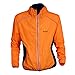 Produktbild ROOKLY Herren Radtrikot Anzug Langarm Mountainbike Rennrad Shirt Strumpfhosen Gepolsterte Biking Jacket Outfit,Orange,L