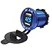 Produktbild iBaste Wasserdichte Dual USB Ladegerät Steckdose 2.1A & 2.1A mit Digital Voltmeter LED-Licht für iPad iPhone Auto Boot Marine Mobile
