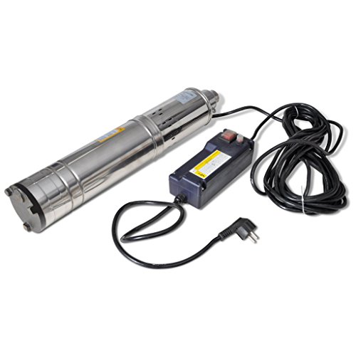 Preisvergleich Produktbild vidaXL Tiefbrunnenpumpe Tauchpumpe Brunnenpumpe Rohrpumpe Pumpe 1100W Wasserpumpe