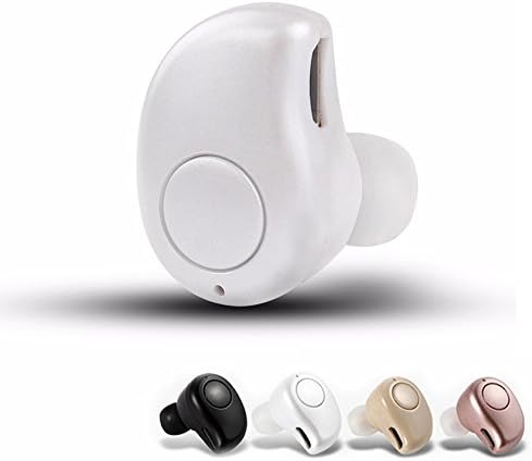 THANLY Mini Blutooth Headset Universal Wireless In-Ear Sports Headphones Handsfree Earphone Micro Earpiece for Samsung S7 S6 Edge Plus S5 S4 S3 Note 2 3 4 5 iPhone 7 6 6s Plus 5 5s 4 LG HTC (White)