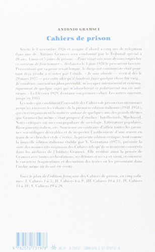 Livres Couvertures de Cahiers de prison 1,2,3,4 et 5