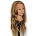 22" Training Head Hairdressing Hair Blonde Mannequin Manikin Doll With Clamp Holder (easy curling) EMK2716S