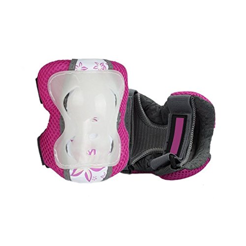 Kid ’s Schutz Gear Set Glow in the Dark Ellbogen Knie Handgelenk Pads 6pcs für BMX/Skateboard/Scooter/Skate 2–12 Jahre - 4