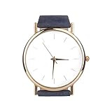 Hochwertige Damen-Mädchen-Teenager-Armbanduhr VIELE Trendige Designs Öko-Leder von Funky Planet (D00012-Turkis) (D00036-Navy Blau)