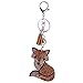 Produktbild Sharplace Süßes Tier Diamant Schlüsselanhänger Keychain Taschenanhänger Anhänger, Muster Auswähl - Fuchs-Braun