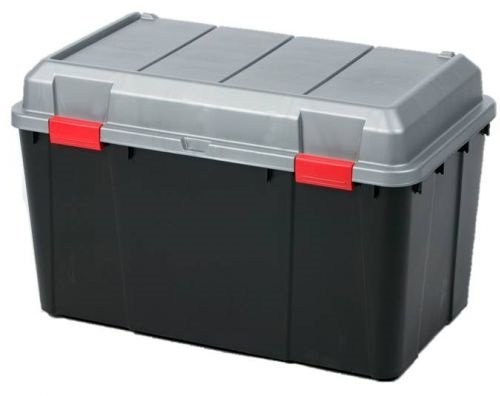 Multifunktionale Transport- und Lagerbox aus robustem Kunststoff mit abnehmbaren Deckel und 115 Liter Fassungsvermögen!