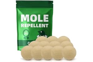 FONLIR Mole Repellent, Outdoor Vole Repellent, Mole Deterrent for Yards, Gardens and Lawns, 12P