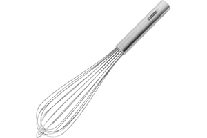 FMPROFESSIONAL Fackelmann FM Professional 21888 Fouet, Fouet cuisine, Fouet inox, Fouet professionnel, Ustensile de cuisine, Acier inoxydable, Argenté, 35 cm