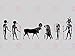 Produktbild Doppelganger33 LTD Painting Illustration Ancient Egypt Gods Silhouettes Canvas Art Print