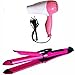 Nvnova Hair Straightener And Curler 2 In1 And Hair Dryer 1000Wt 1290/658 Multicolour RS.549.00