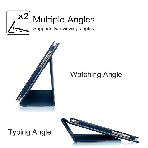 Fintie Huawei MediaPad M2 10.0 Hülle – Slim Fit Kunstleder (Folio) Schutzhülle Tasche Case Cover mit Auto Sleep Wake up / Standfunktion und Stylus-Halterung für Huawei MediaPad M2 10 Zoll (25,4 cm) LTE / WiFi Tablet-PC, Marineblau - 7