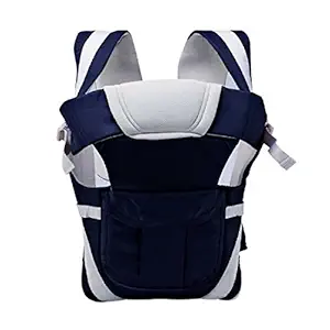 Always4U Adjustable Hands-Free 4-in-1 Baby Carrier Bag (Navy Blue, Without Waist Belt)