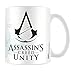 Produktbild Empireposter - Assassins Creed - Unity - Black Logo - Größe (cm), ca. Ø8,5 H9,5 - Lizenz Tassen Assassins Creed Unity - Keramik Tasse, weiß, bedruckt, Fassungsvermögen 320 ml, offiziell lizenziert, spülmaschinen- und mikrowellenfest