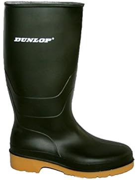 Dunlop Gummistiefel grün mit Tan Sohle komplett wasserdicht Kinder 10–6