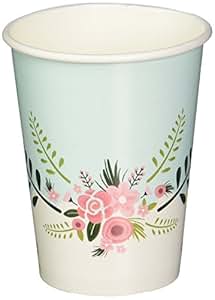 Ginger Ray Vintage Afternoon Tea Party Party Paper Cups - Floral Fancy ...