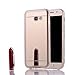 Produktbild Skitic Spiegel Schutzhülle Hardcase Hülle für Samsung Galaxy A3 2017 A320 Mirror Backcover TPU Bumper Handyhülle Hartschale Case Handytasche Schale Etui Rahmenschutz Cover - Gold