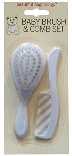 Beautiful Beginnings Baby Brush And Comb Set White