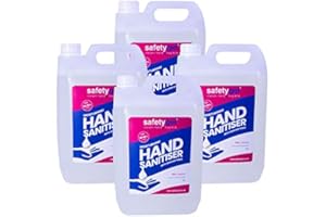 Datesand Group Moisturising Hand Sanitiser Gel and Skin Softener Hospital Grade > 70% w/w TSDA1 Ethanol Alcohol Kills 99.99% Germs and Viruses 4 X 5 Litre