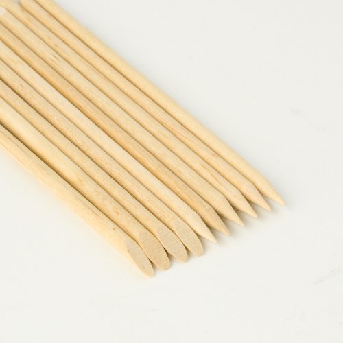 100 x Wooden Double Ended The Edge Cuticle Pusher Manicure Sticks Nail Art Picking Tool