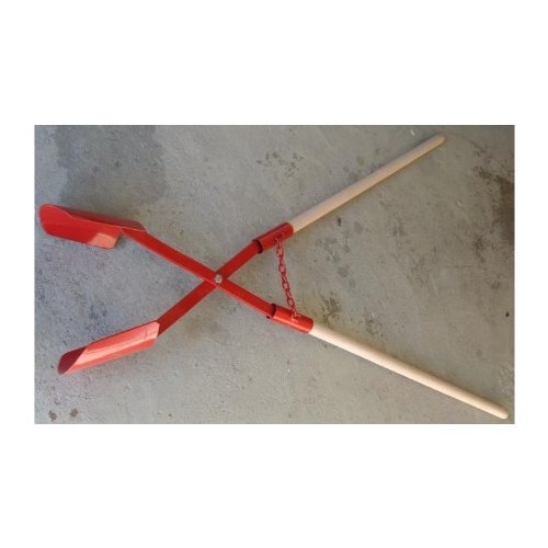 Erdlochausheber (Handbagger, Lochspaten) große robuste Ausführung 180 x 180 bis 300 mm. Für senkrechte Löcher in Erdreich für Zaunpfähle, Pflanzlöcher usw. Gesamtlänge 1,45 m. Aus schwerem Stahl mit Holzstielen, 5 Jahre Garantie