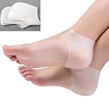 Pair Heel Socks Cracked Foot Skin Care Protector Silicone Gel Unisex Heel Cushion